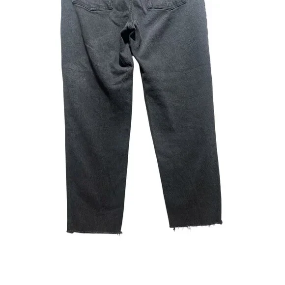 Madewell Perfect Vintage Straight Jeans Womens 28 Black High Rise Classic Casual - Picture 14 of 15